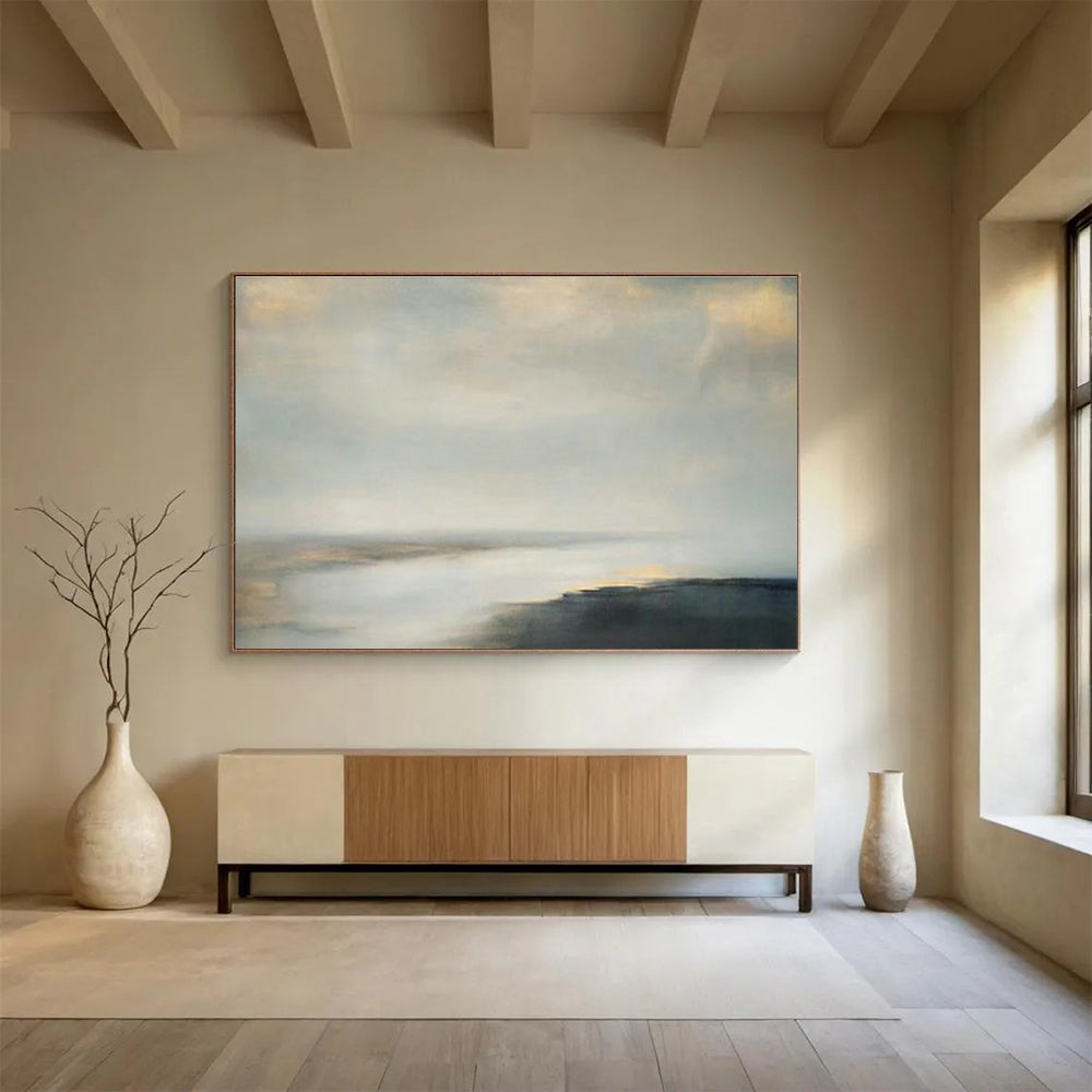 Customizable Ski Lodge Oversized Abstract Hand Painting