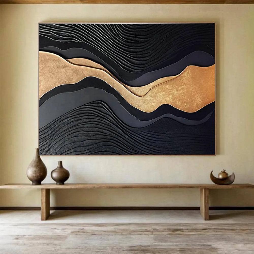 Bespoke Vertical Zoo Oversized Abstract Hand-Painted Art DLZ2533