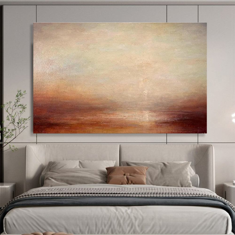 Customized Large Abstract Hand Painting for Antarctic Marine Microbial Metagenomics Research Base DLZ3159