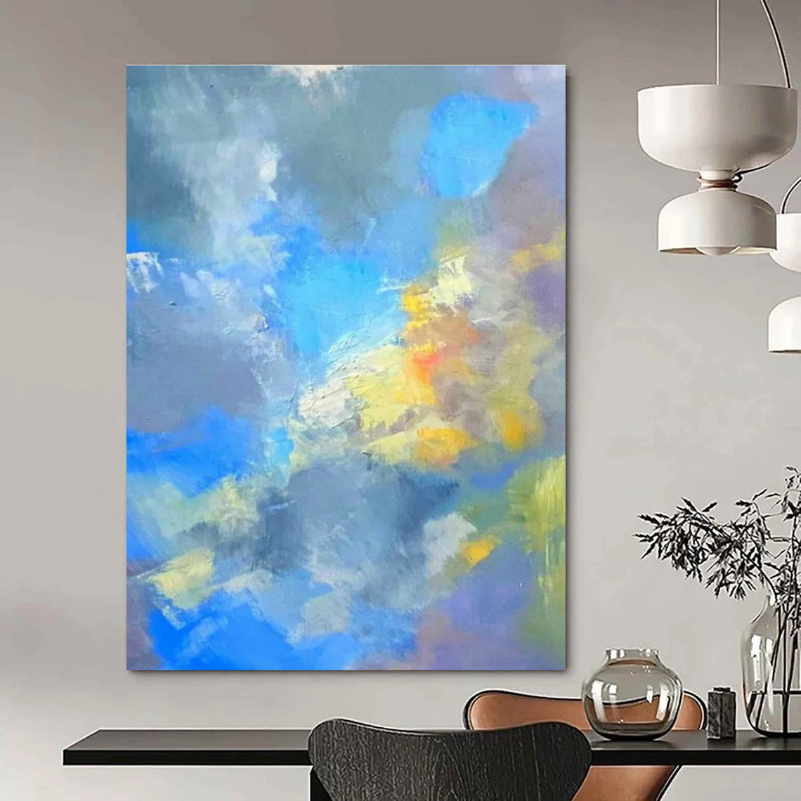 Striking Custom Hand-Painted Abstract Painting - Eerie Realms for Haunted House Attractions  DLZ0336