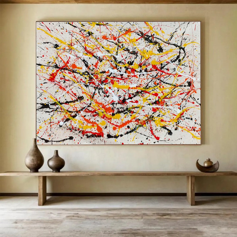 Custom Giant Abstract Hand Painting for Club DLZ2687