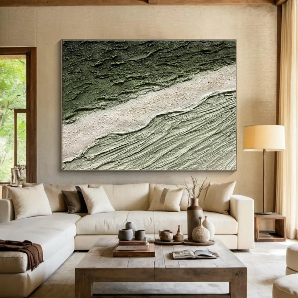 Custom Oversized Abstract Painting - Hand-Painted Acrylic Wall Art for Living Room
