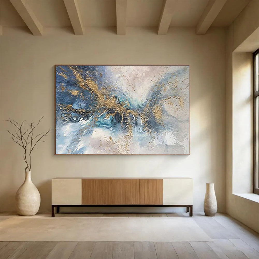 Big Custom Hand-Painted Abstract Artwork for Music Venues DLZ3264