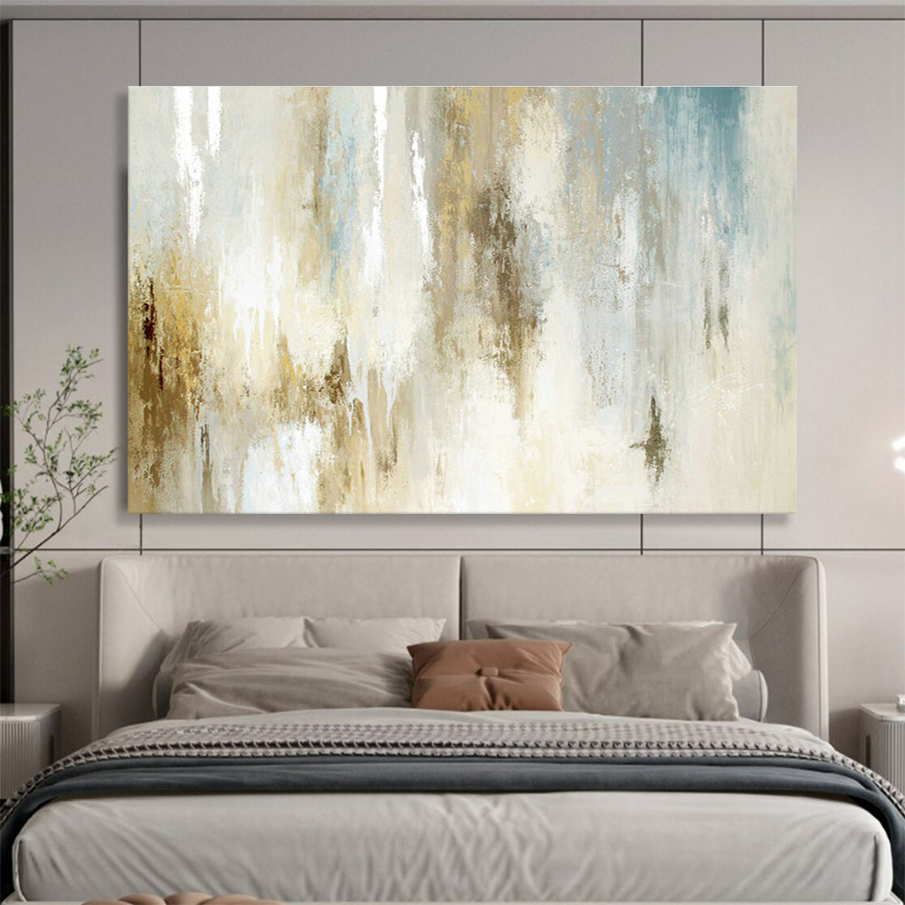 Oversized Custom Hand-Painted Abstract Art for Ice Hotel Banquet Hall DLZ2906