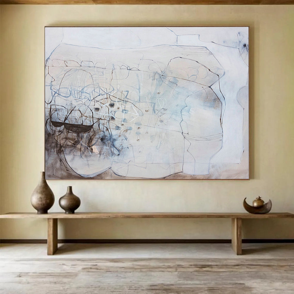 Bespoke Bedroom Large Abstract Hand-Painted Decor