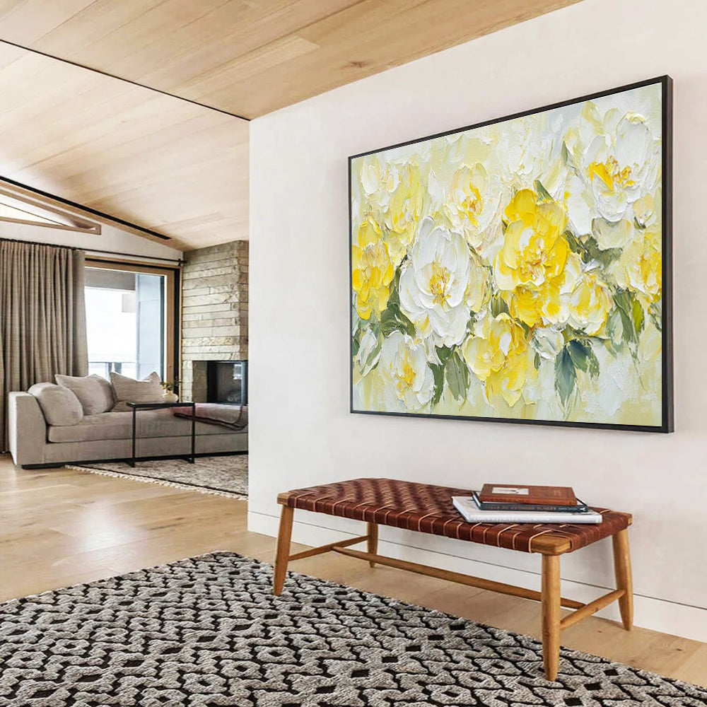 Oversized Custom Abstract Hand Painting for Offshore Ocean Current Energy Research Station DLZ3080