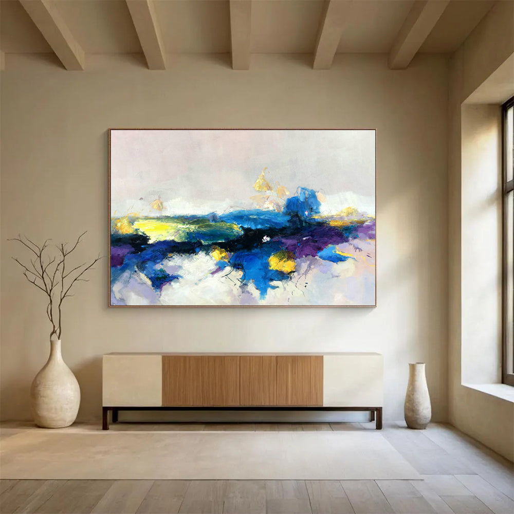 Customized Large Abstract Hand Painting for Canyonside Art Gallery DLZ2915
