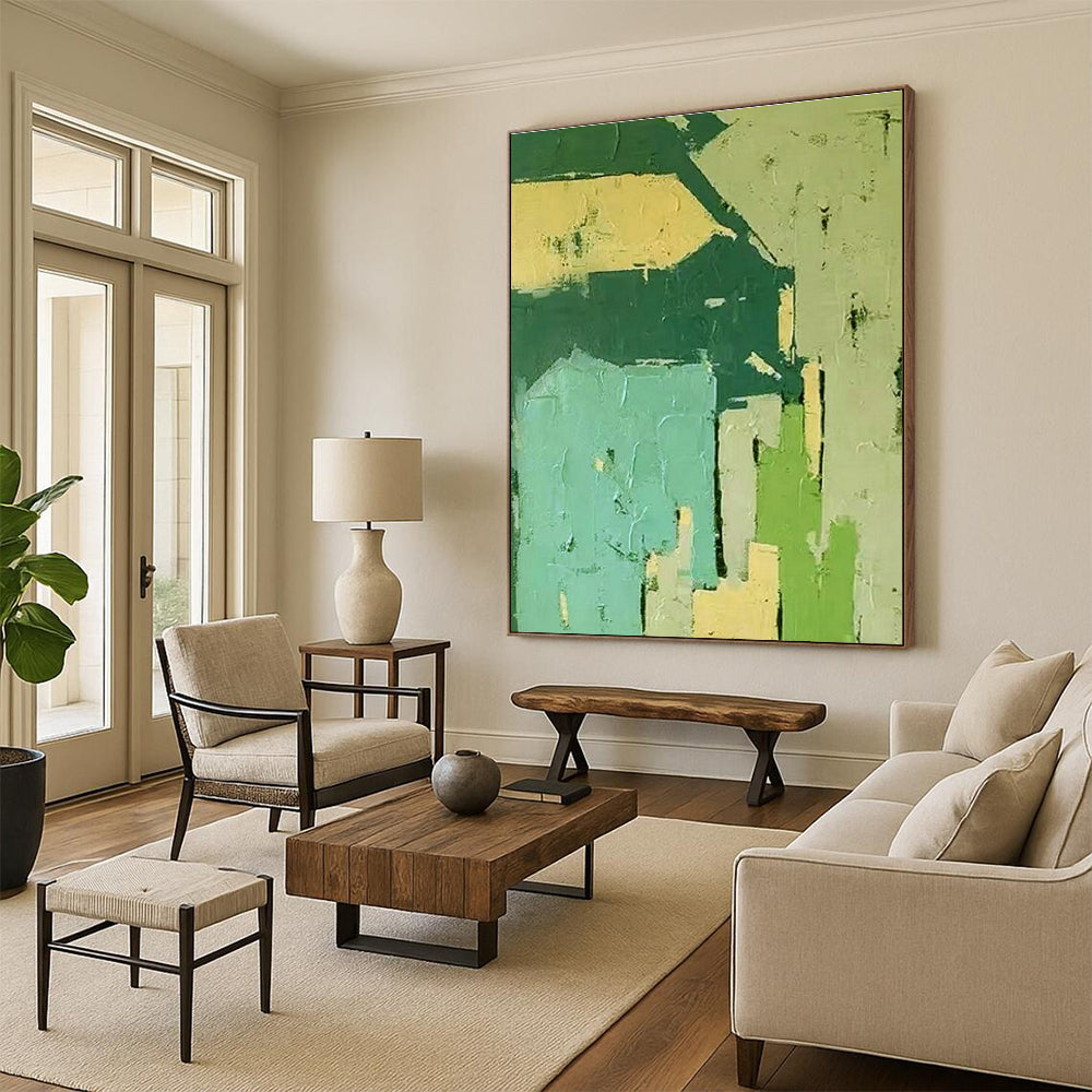 Immense Custom Hand-Painted Abstract Painting - Scientific Innovation for Nanotechnology Research Labs  DLZ0282