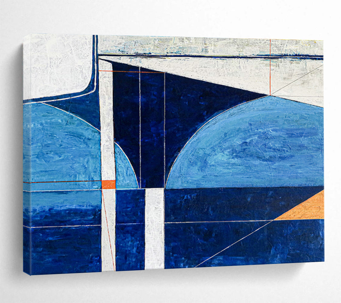 Large-Size Custom Abstract Hand Painting for Mangrove Swamp Eco-Lodge Reception DLZ2924