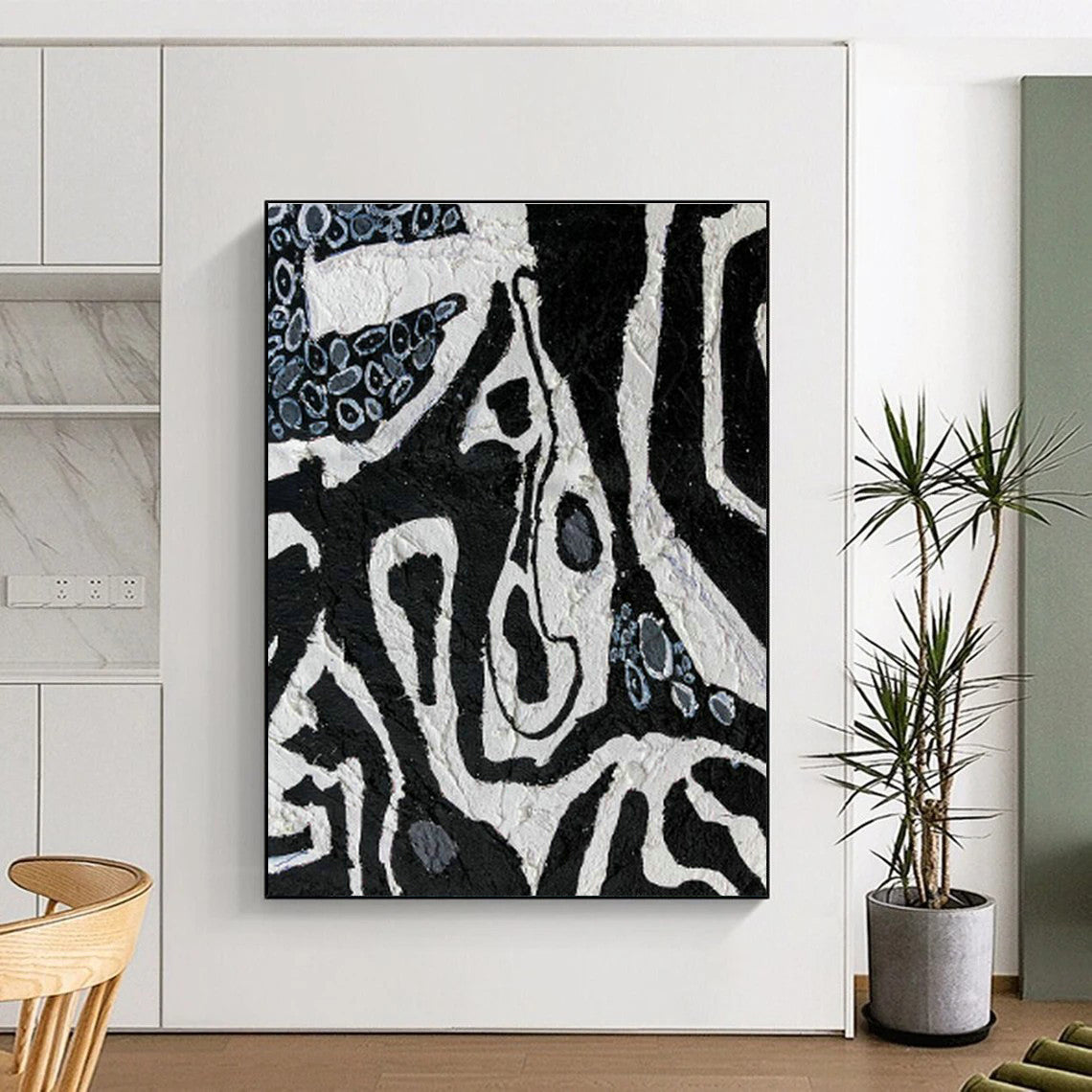 Colossal Custom Hand-Painted Abstract Art for Traditional Brazilian Capoeira Academies  DLZ0052