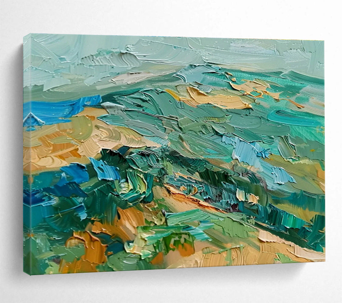 Custom Giant Abstract Hand Painting for Surf Shop DLZ2725
