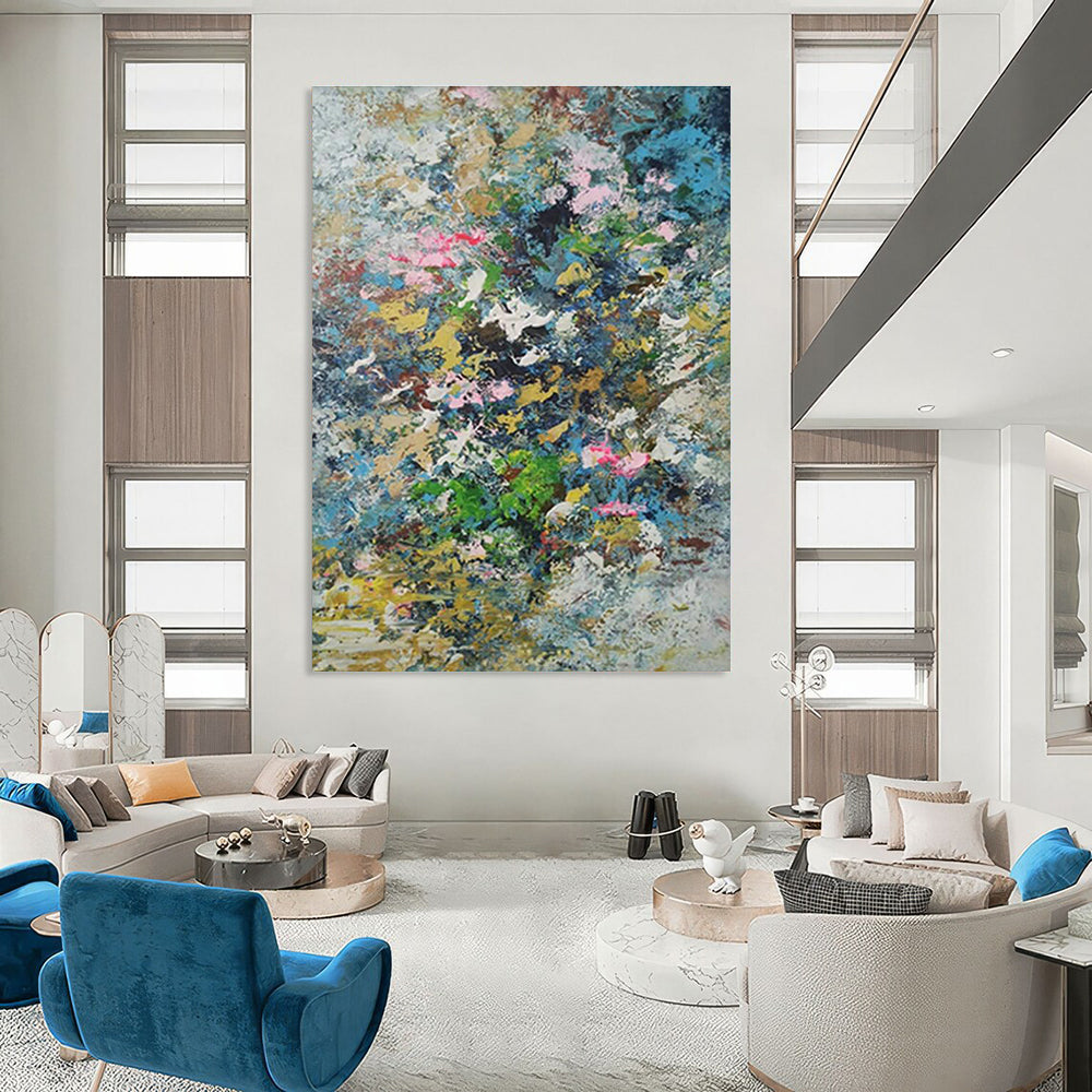 Huge Customizable Handmade Abstract Wall Art for Candle Making Workshops  DLZ0016
