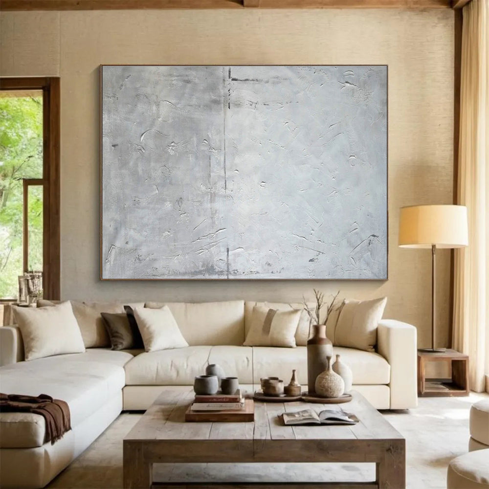 Big Handmade Abstract Painting, Soft Pastel Colors for Nurseries DLZ3232