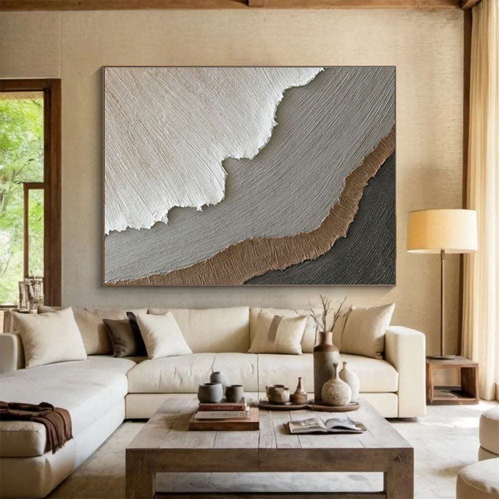 Bespoke Vertical Urban Vertical Insect Protein Farm Oversized Abstract Hand-Painted Art DLZ2635