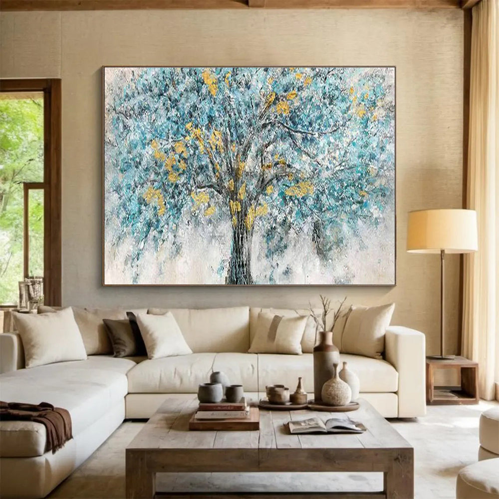 Big Customizable Handmade Abstract Painting for Teen Lounges DLZ3273