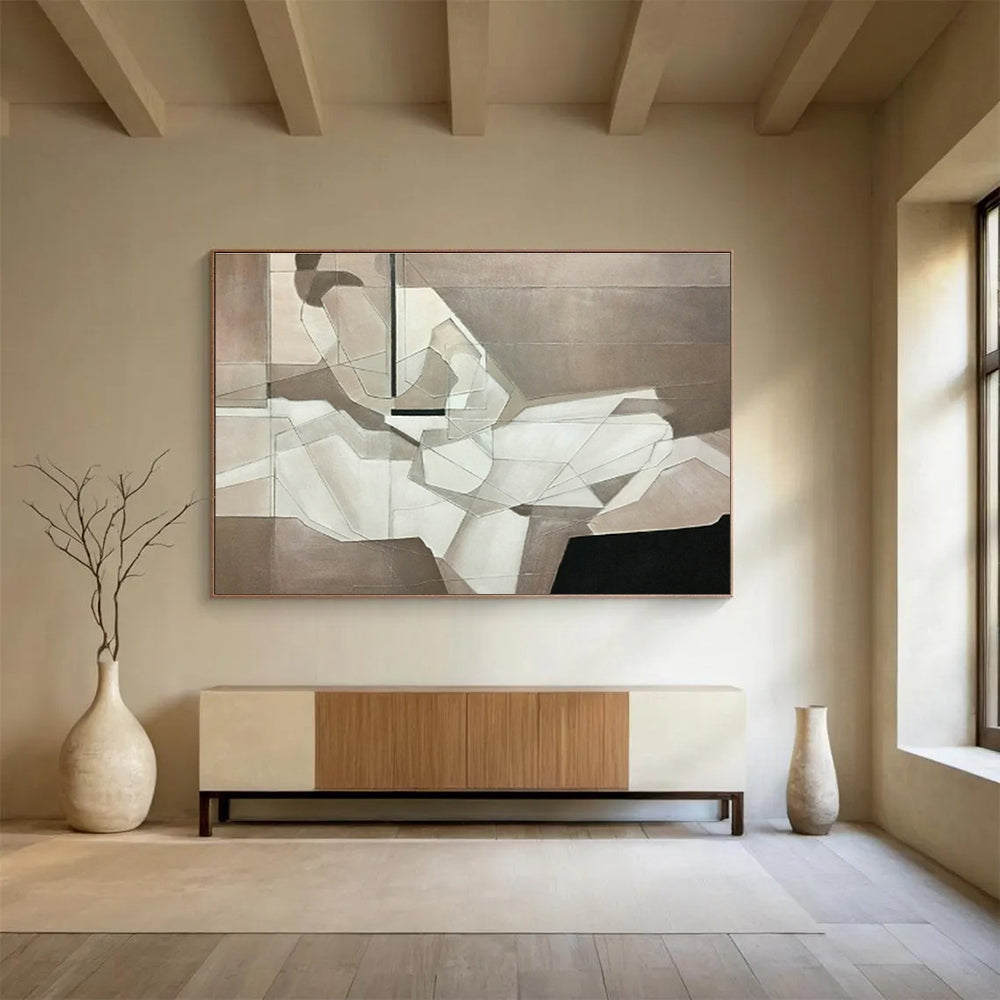 Custom-Made Giant Abstract Hand Painting for Dental Office DLZ2734
