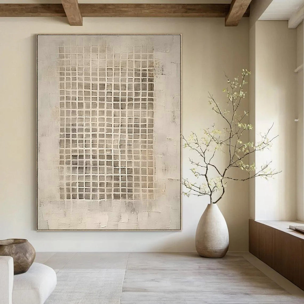 Large-Scale Custom Hand-Painted Abstract Painting - The Serene Beauty of Yoga Studios  DLZ0128