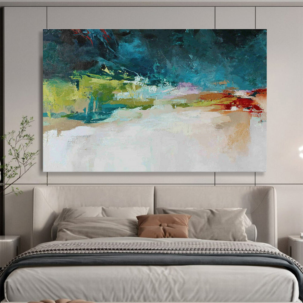 Large-Size Custom Abstract Hand Painting for Online Gaming Community Management Center DLZ2894