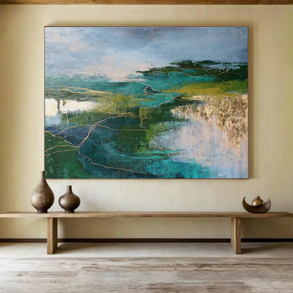 Bespoke Vineyard Oversized Hand-Painted Wall Art DLZ2511