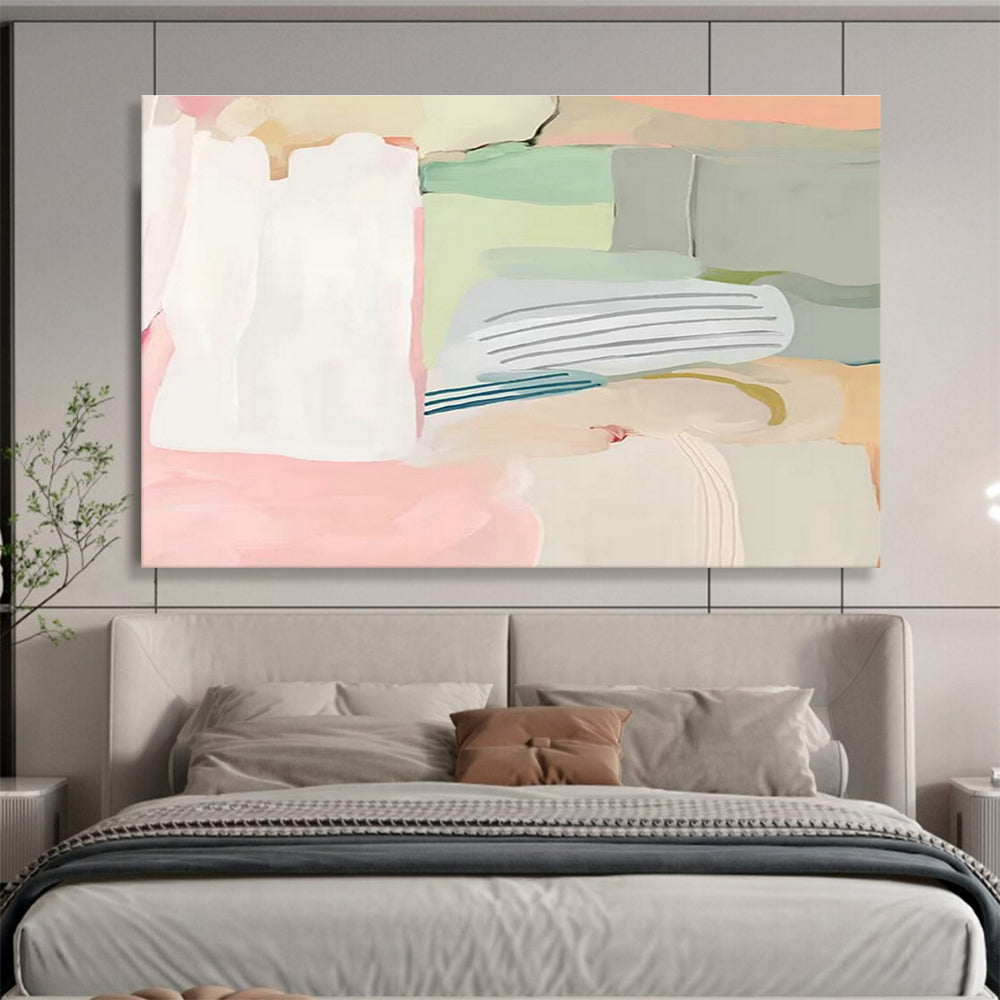 Oversized Custom Hand-Painted Abstract Art for Cargo Ship Captain's Quarters DLZ2796