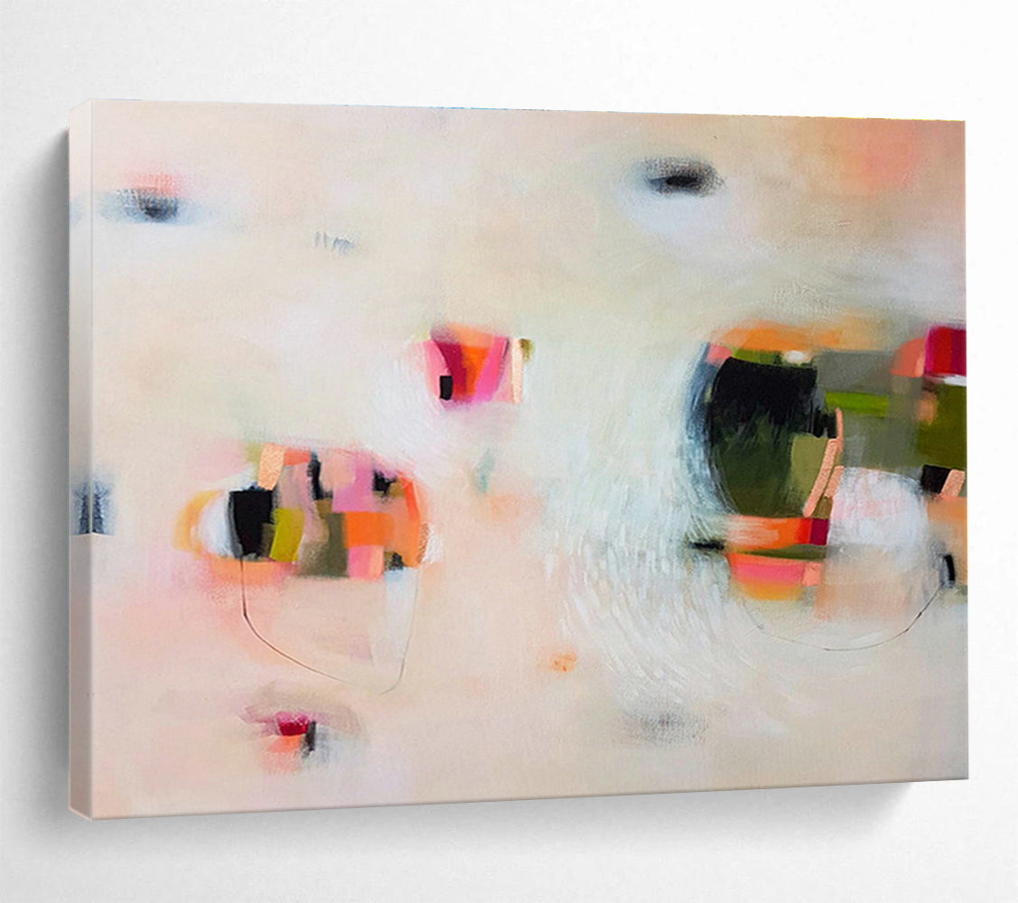 Prism Glass Custom Hand-Painted Abstract Art for Light Installations and Gallery Displays