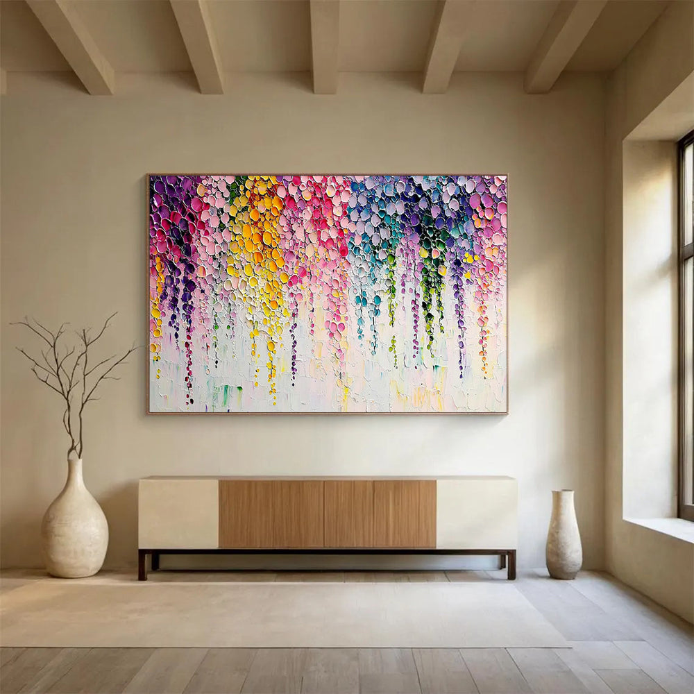 Extra Large Custom Hand-Painted Abstract Art for Sports Team Locker Rooms DLZ3289