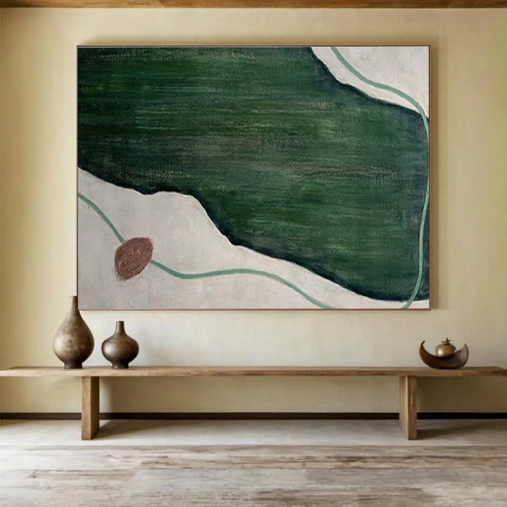 Customized Large-Scale Abstract Hand Painting for Urban Biodiversity Conservation Center DLZ2994