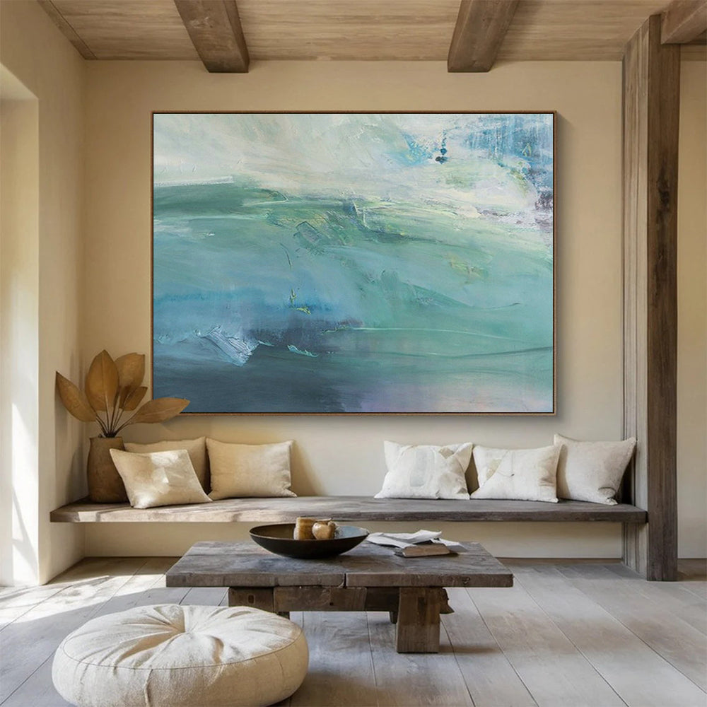 Customized Large-Scale Abstract Hand Painting for Cable Car Station DLZ2801