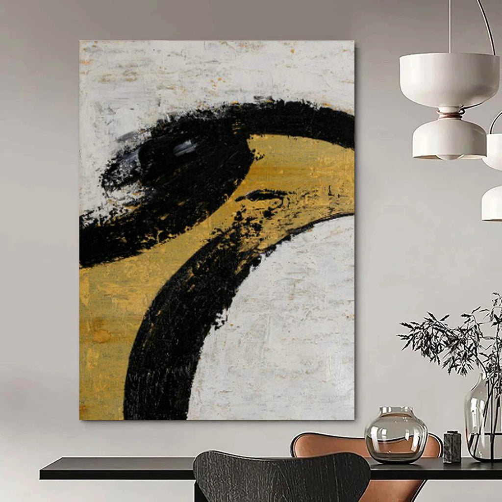 Oversized Customizable Handmade Abstract Canvas for Traditional Calligraphy Schools  DLZ0039