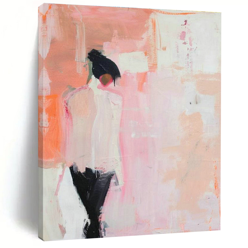 Enormous Custom Hand-Painted Abstract Painting - Artisanal Heritage for Traditional Weaving Workshops  DLZ0339
