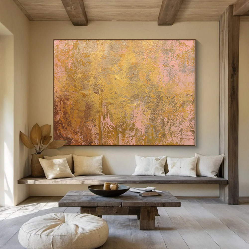 High-Saturation Custom Hand-Painted Color Block Abstract Art for Kids' Spaces and Play Areas