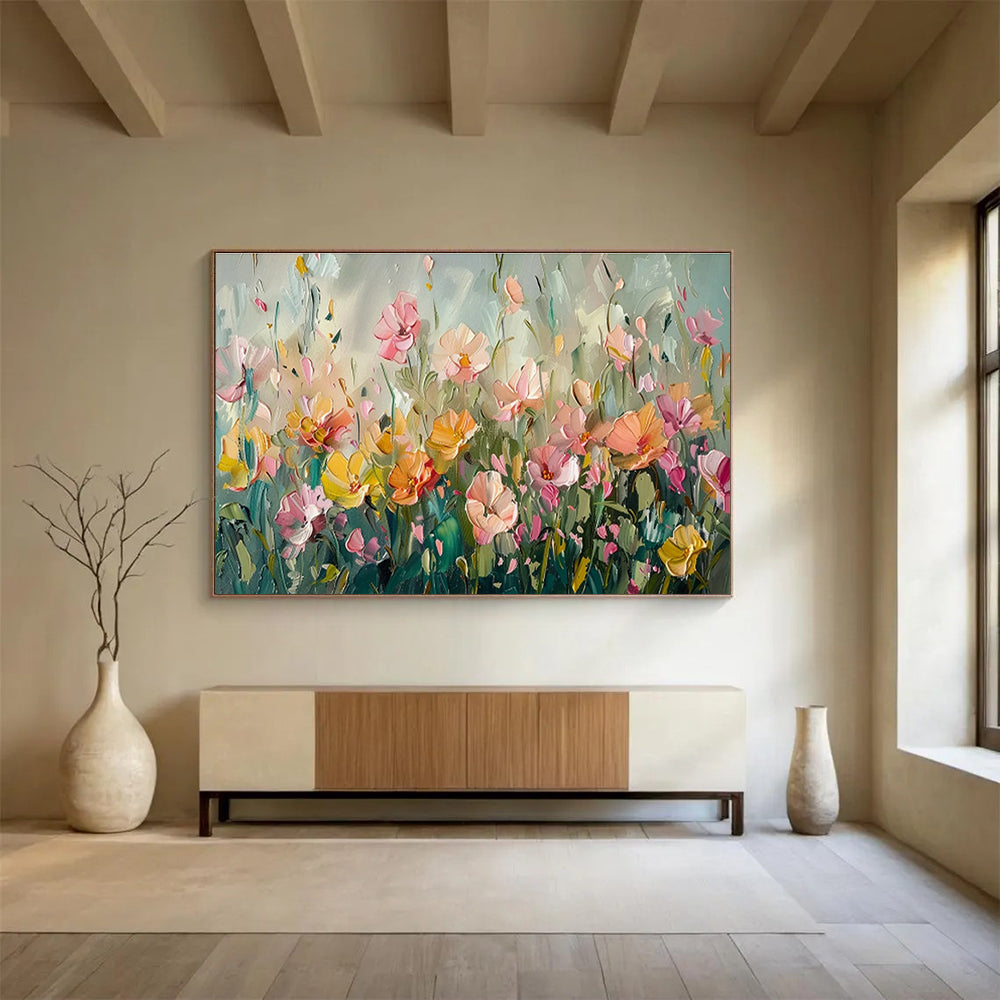 Customized Large Abstract Hand Painting for Underwater Noise Pollution Mitigation Project Office DLZ3093