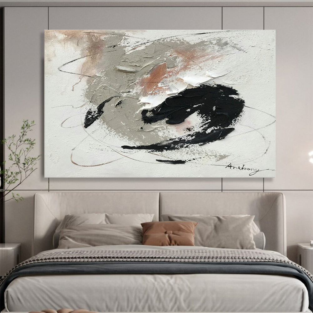 Oversized Custom Hand-Painted Abstract Art for Corridor DLZ2696