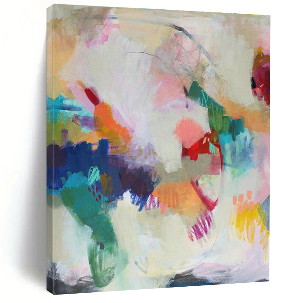 Statement-Making Large Custom Hand-Painted Abstract Painting - Ideal for Luxury Retail Stores  DLZ0149
