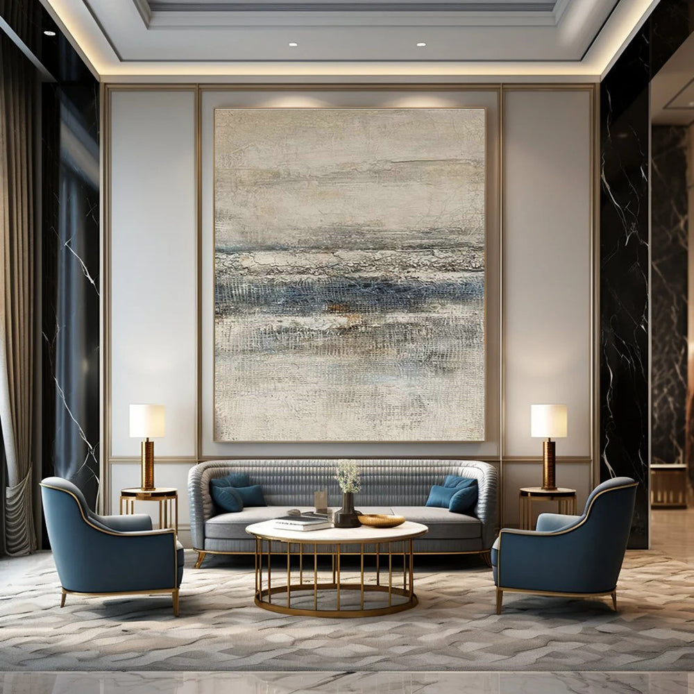 Sprawling Custom Hand-Painted Abstract Canvas - Dynamic Decor for E-Sports Arenas  DLZ0181