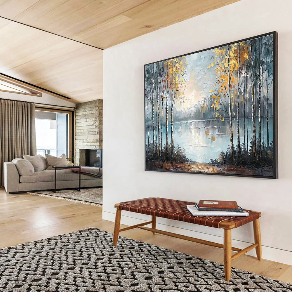 Huge Custom Handmade Abstract Wall Art for Wellness Retreats DLZ3288