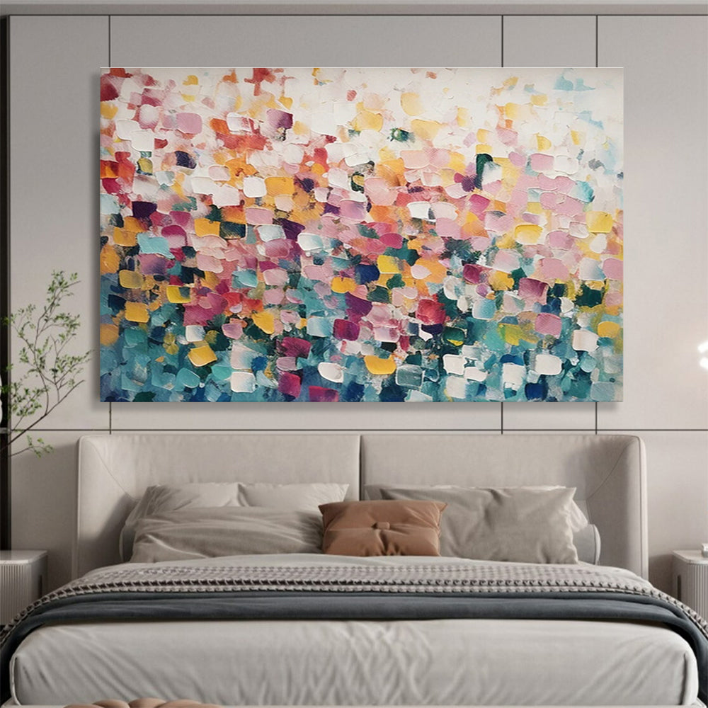 Oversized Custom Hand-Painted Abstract Canvas for Dance Studios DLZ3266