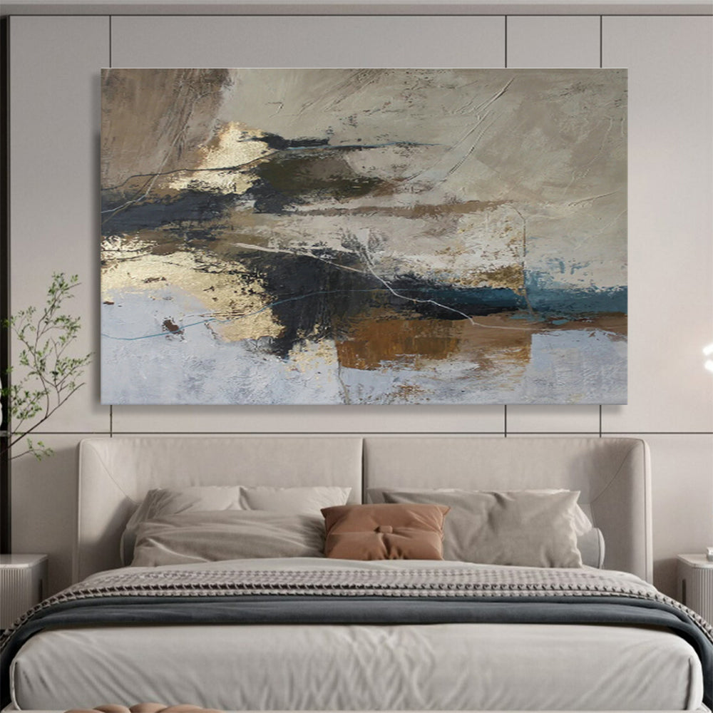 Custom-Made Giant Abstract Hand Painting for Virtual Museum Exhibition Hall DLZ2895