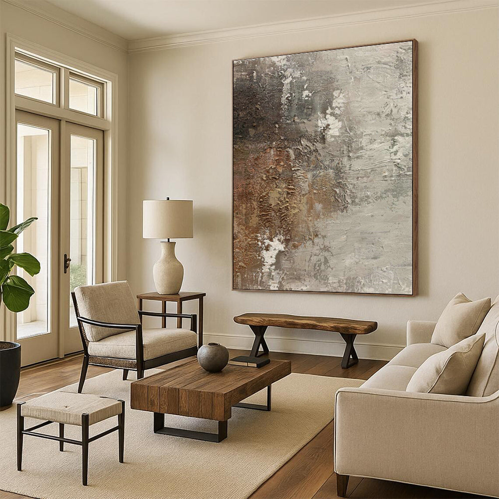 Extensive Large Custom Hand-Painted Abstract Painting - Inspiring Setting for Dance Competitions’ Venues  DLZ0198