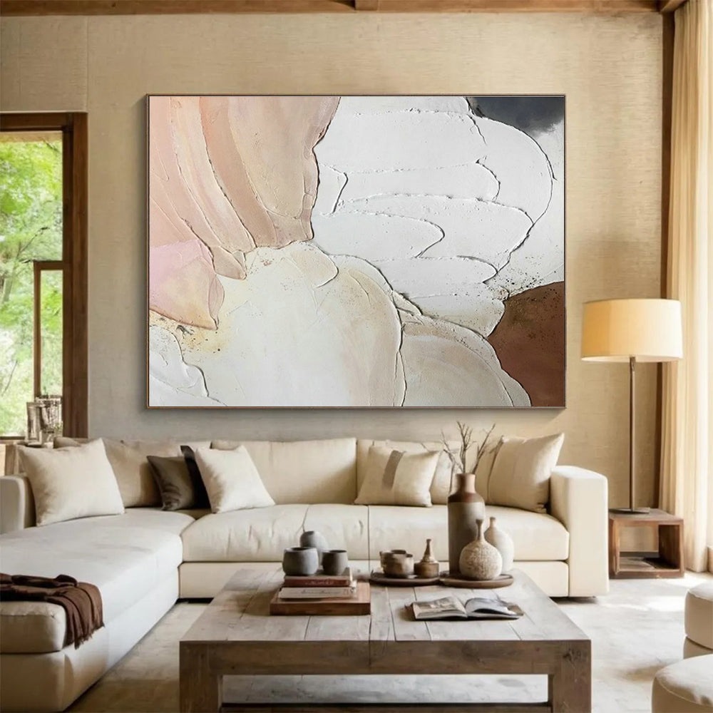 Custom-Made Autonomous Shipyard Large Abstract Hand Painting DLZ2568