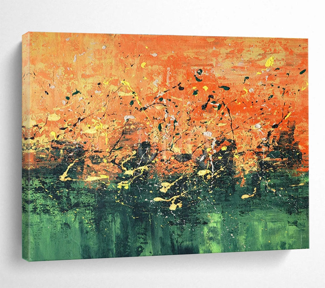 Tailored Autonomous Vehicle Testing Ground Giant Abstract Hand Painting DLZ2539