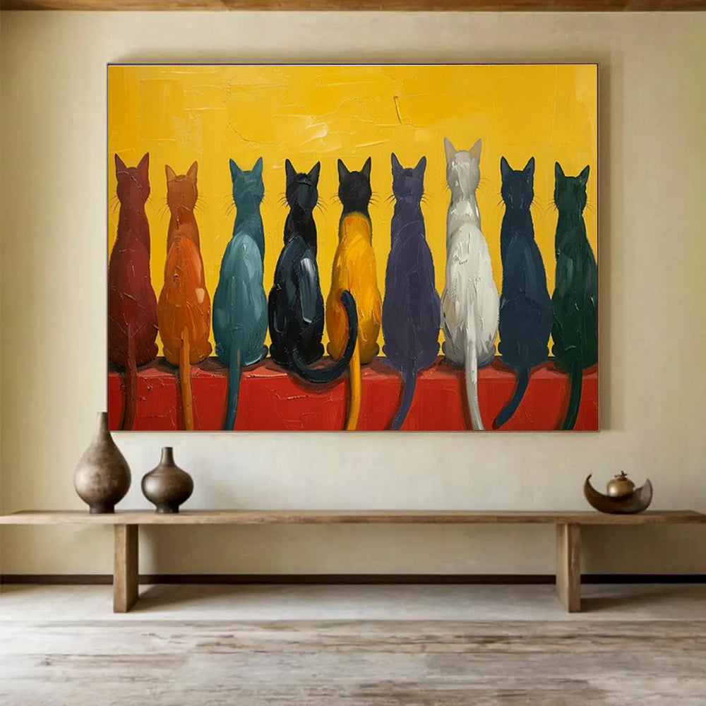 Oversized Handmade Abstract Canvas Painting, Modern Art for Bedroom Decor DLZ3222
