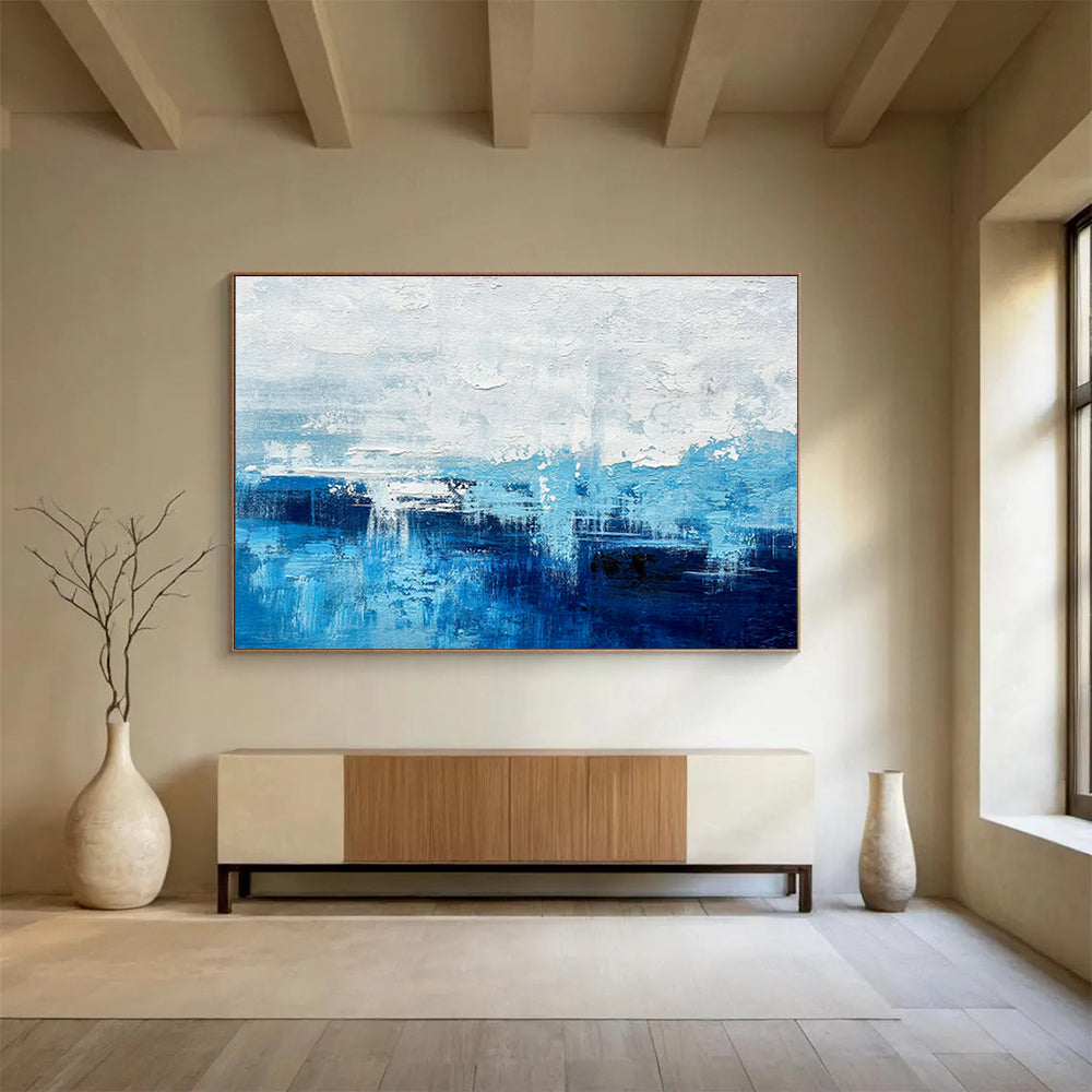Tailored High-Altitude Wind Energy Conversion Facility Giant Abstract Hand Painting DLZ2659
