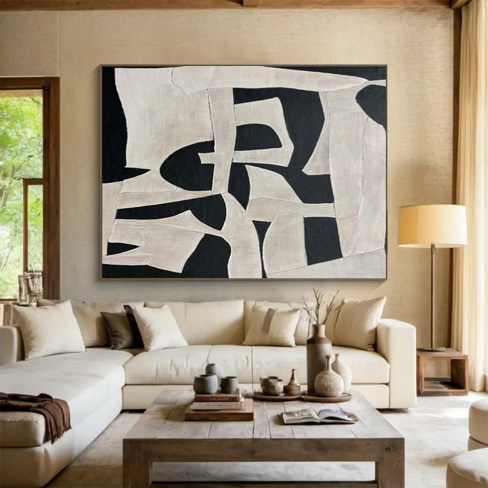 Custom-Made Shopping Center Oversized Abstract Hand Painting