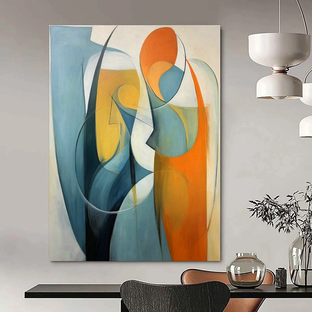 Extensive Large-Scale Custom Hand-Painted Abstract Canvas - Artistic Freedom for Street Performance Arenas  DLZ0286