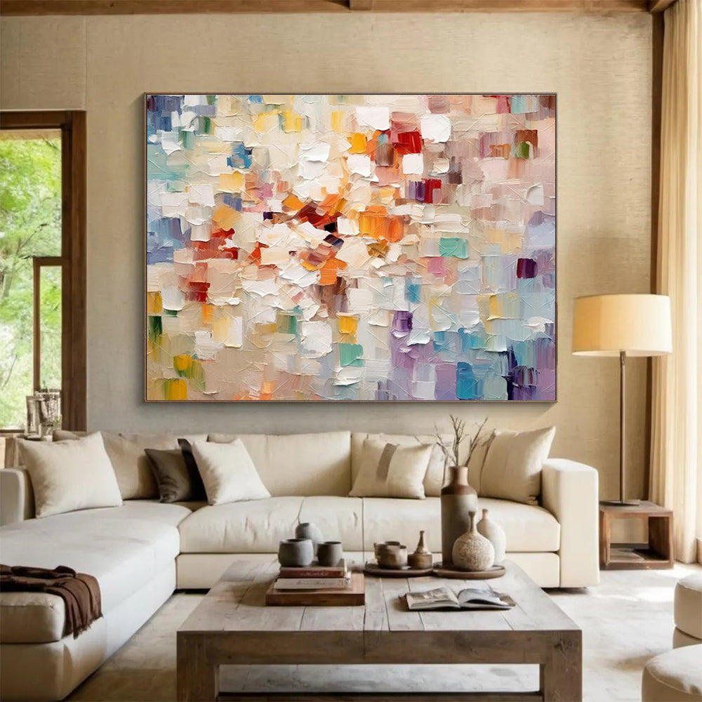 Oversized Handmade Abstract Wall Art, African-inspired for Exotic Interiors DLZ3246