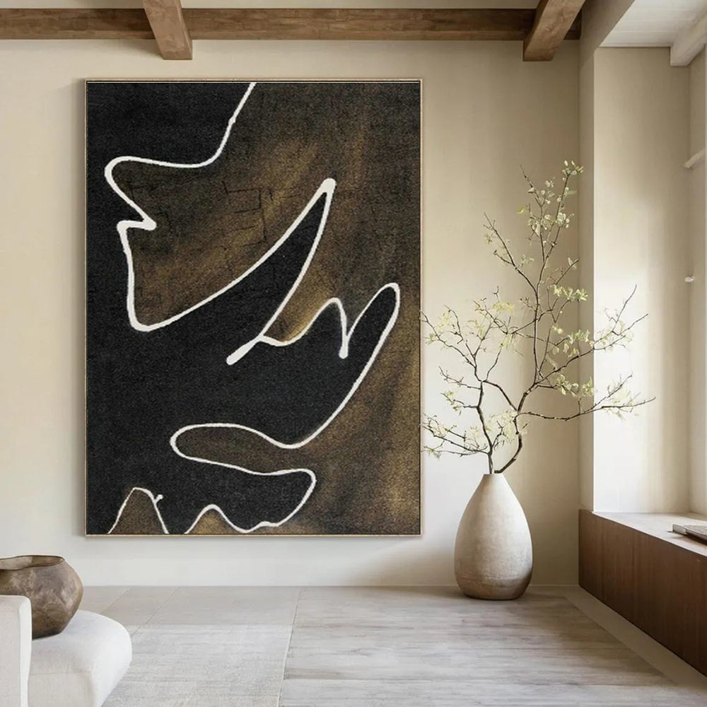 Gigantic Custom Hand-Painted Abstract Canvas for Plant-Based Cooking Schools  DLZ0070