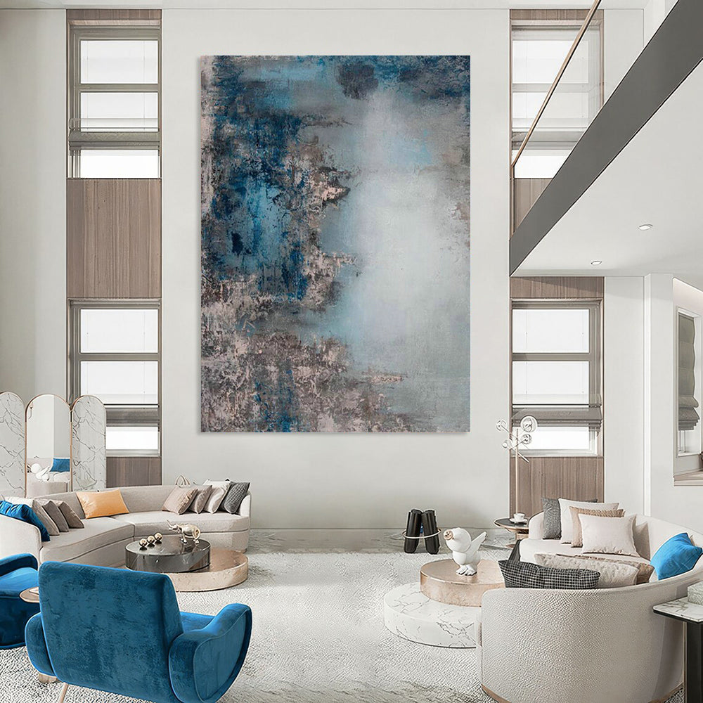 Extra Large Custom Hand-Painted Abstract Wall Art for Beekeeping Farms’ Visitor Centers  DLZ0020