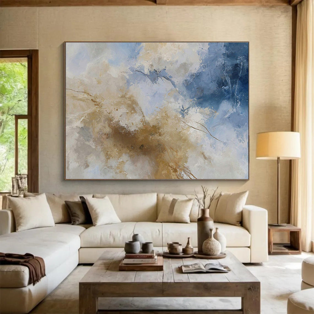 Custom-Made Hyperloop Station Large Abstract Hand Painting DLZ2520