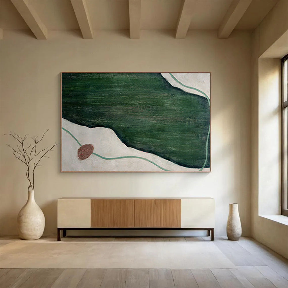 Customized Large-Scale Abstract Hand Painting for Urban Biodiversity Conservation Center DLZ2994